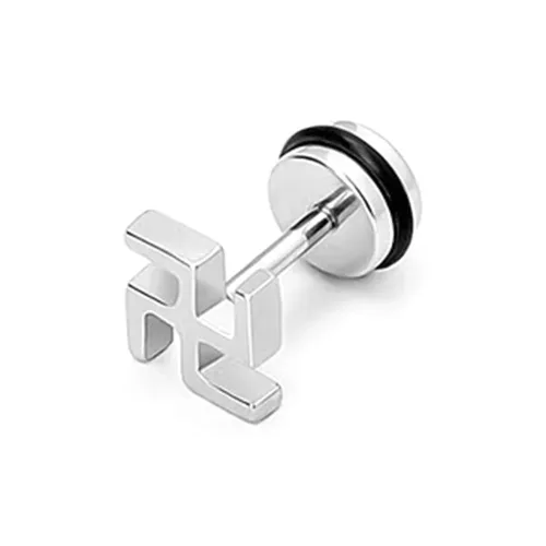 BLESSED BULLET Титановые стальные серьги-гвоздики для мужчин