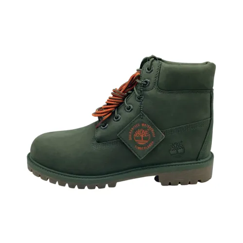 TIMBERLAND Премиум Детские ботинки Зеленый Школьный возраст