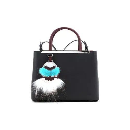 FENDI Кожа Тоут Сумка Сумка для покупок Сумка через плечо Сумка Женская Черная