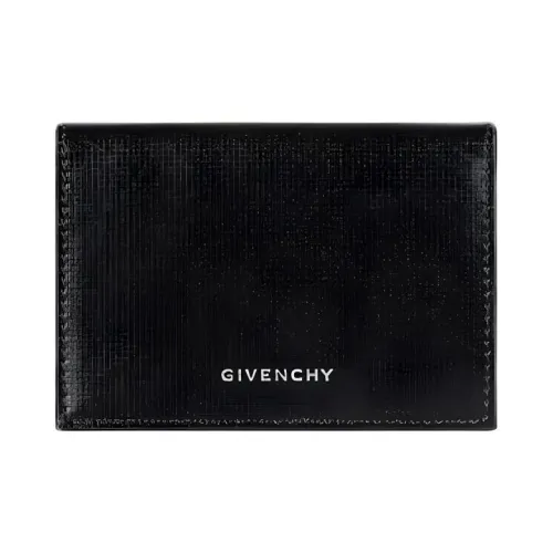 Givenchy 4G Телячья кожа Держатель для карт Женские Черный и Бургунди