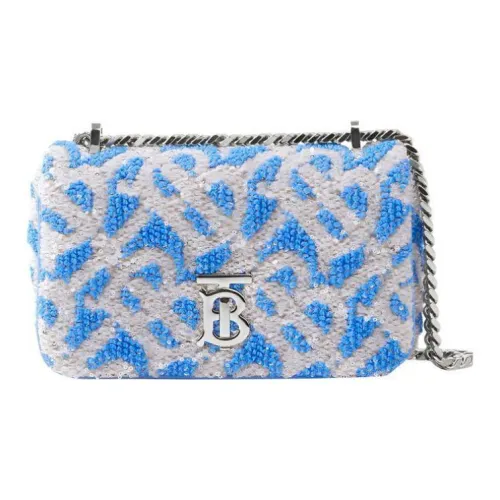 Burberry Кожа с Полиамидом и Полиэстером Lola Сумка Сумка через плечо Мини Женская Cold Васильковый синий