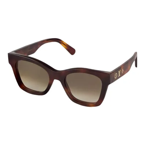 LOUIS VUITTON Нерегулярная форма Солнцезащитные очки Унисекс Коричневый