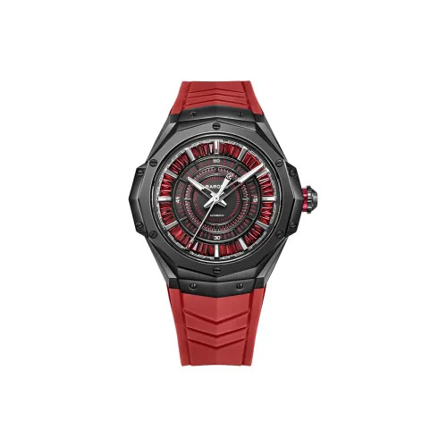 RARONE Механические Мужские Часы 48mm*48mm*13mm Красные