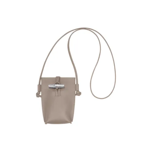 LONGCHAMP Le Roseau Чехол для телефона из коровьей кожи женский цвет грязно-коричневый