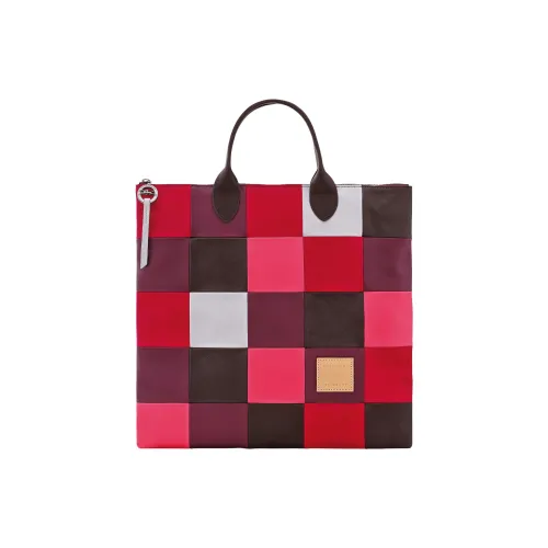 LONGCHAMP Sheepskin Bag Large Women's Dark Purple