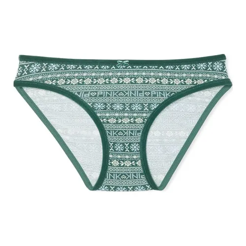 Victoria's Secret Розовый Хлопок Бархат Комбинированный Бикини Panty DFFVT Нижнее белье Женские 1 шт Зеленый