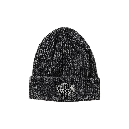 A BATHING APE Акриловые шапки-бини унисекс черного цвета