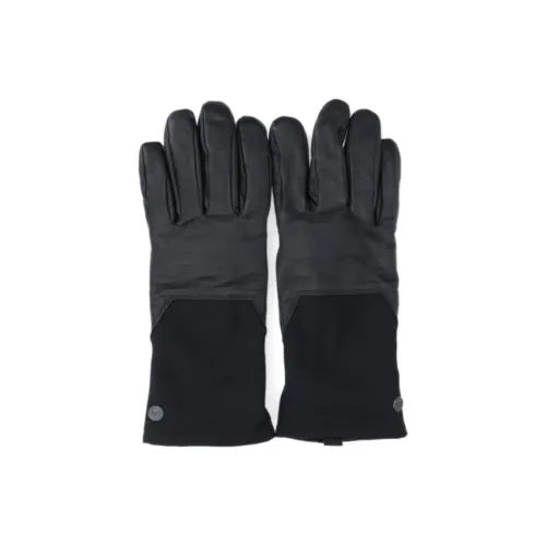 Canada Goose, кожа, полиэстер, перчатки, женские