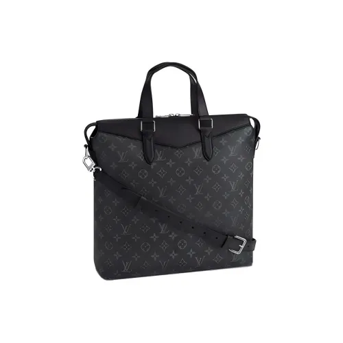 LOUIS VUITTON Холст с кожей Доска для ноутбука Сумка для ноутбука Сумка Сумка через плечо Сумка через плечо Мужская Черная