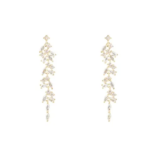 Серьги Peach Tea с цирконием женские