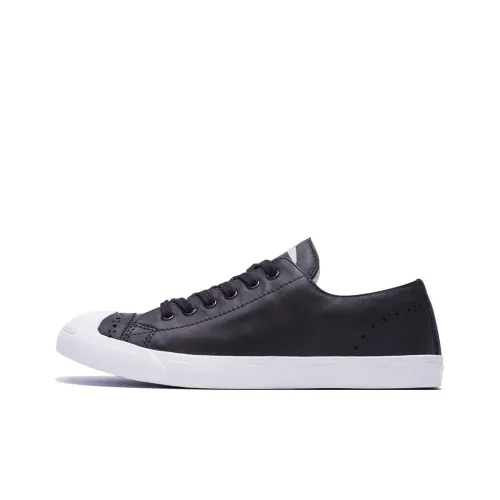 Конверс Jack Purcell Slip-Resistant Abrasion-Resistant Low-Top Скейтборд Кроссовки Женские Черные