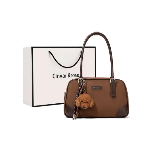 Simvay Clos Сумка через плечо с тканью и синтетической кожей сумка для боулинга среднего размера женская кофейного цвета