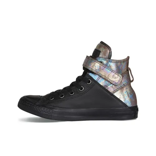 Converse Chuck Taylor Slip-on Устойчивый к истиранию Высокий Топ Скейтборд Кроссовки Женские Черные