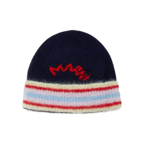 MARNI Новая шерсть Шапки-бини Мужской Синий