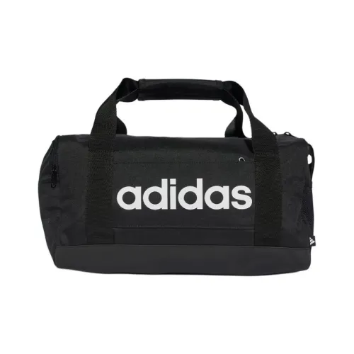 Adidas Полиэстер Портативный Спортивный Сумка Маленькая Унисекс Черный Белый