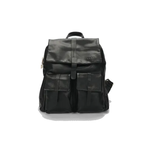 SADI Рюкзак из коровьей кожи стандартный унисекс черный