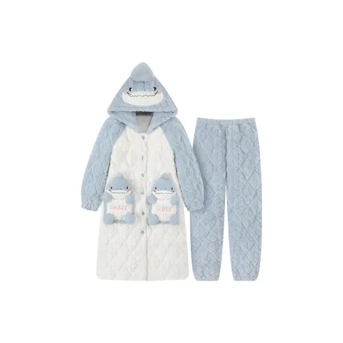 ЮЙЧЖАОЛИНЬ Pajama Комплект Женский Синий