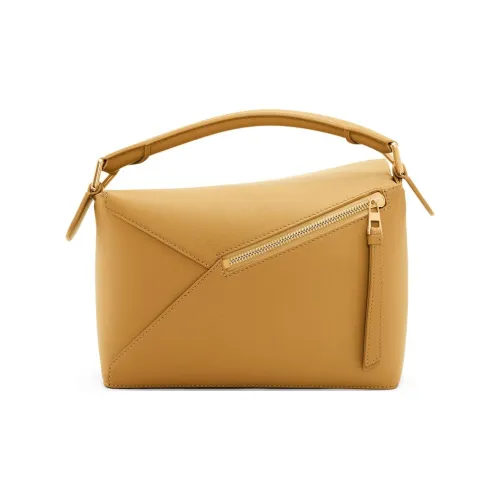 LOEWE Пазл Телячья кожа Сумка через плечо Сумка Маленькая Женская Сахара