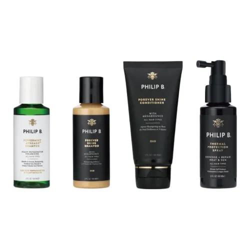PHILIP B Ebony Agarwood Sample Шампунь и Кондиционер Наборы Чистка и Сглаживание Четырехкомпонентный Набор