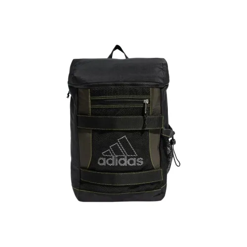 Adidas Полиэстер Рюкзак Унисекс Черный и Темно-оливковый