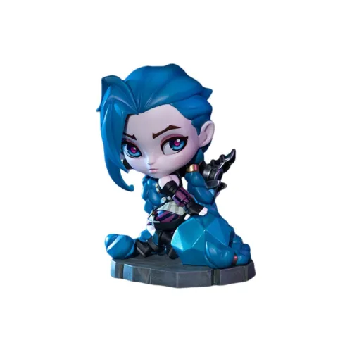 LEAGUE OF LEGENDS Джинкс Двойной Городской Война Золотой Kisk Фигурки в стиле Chibi