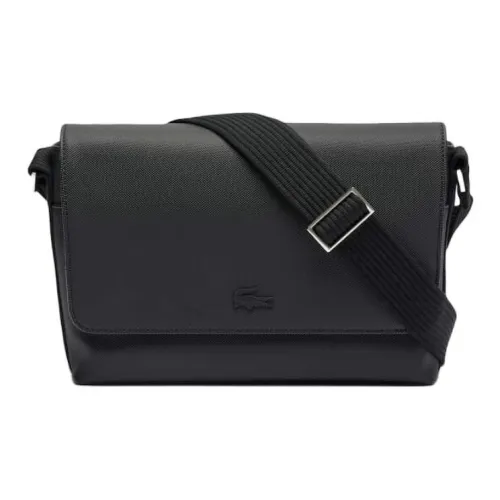 LACOSTE ПУ (полиуретан) Полиуретан Курьерская сумка Сумка через плечо Сумка на плечо Мужская Черная