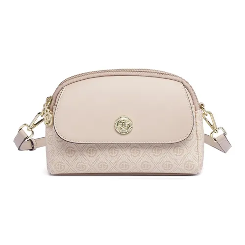 GELANDAI Сумки через плечо из ПВХ Женские Абрикос Серый