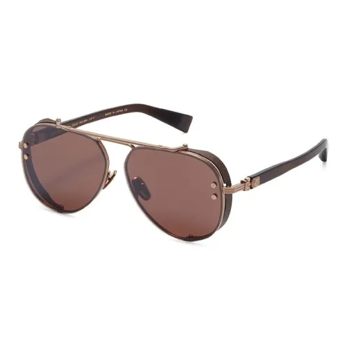 BALMAIN Титан Ацетат Aviator Солнцезащитные очки Женские Коричневый