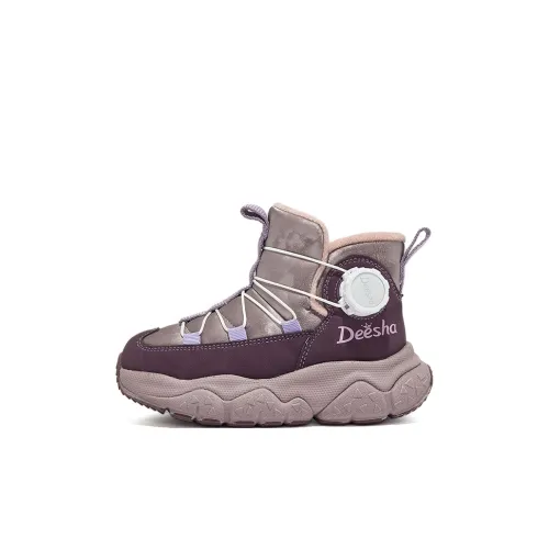 Deesha Детские утепленные сапоги High Top Фиолетовые Kids