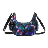 Чёрный, подкладочная ткань, свет и тень, орхидея, с принтом