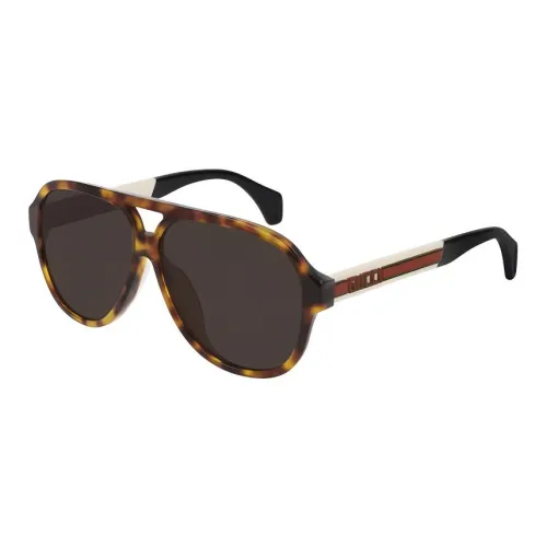 GUCCI Ацетат Aviator Солнцезащитные очки Мужские Черепаховый