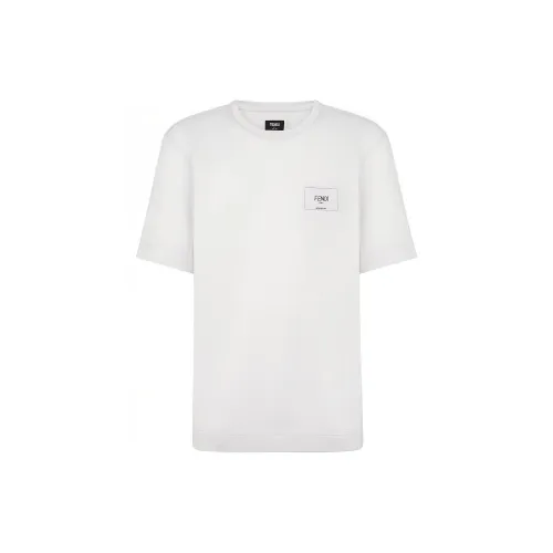 Fendi Белая Мужская T-рубашка