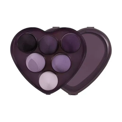 MY ONLY Для сухого и влажного использования фиолетовый сердечная форма коробка макияж губка