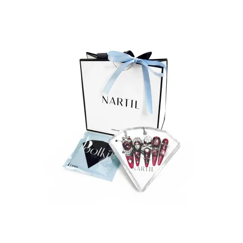 NARTIL Ювелирные украшения Blood Компактный False Nail Длинный Однотонный 38 мм