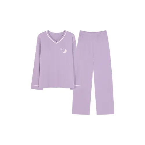 LEZIYUN Пижамный комплект женский фиолетовый