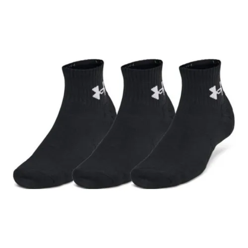 Низкие носки Under Armour унисекс 3 упаковки черные