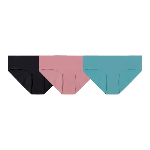 Under Armour 3 пачки Черный/Бирюзовый/Серый Розовый Женские трусы-бикини