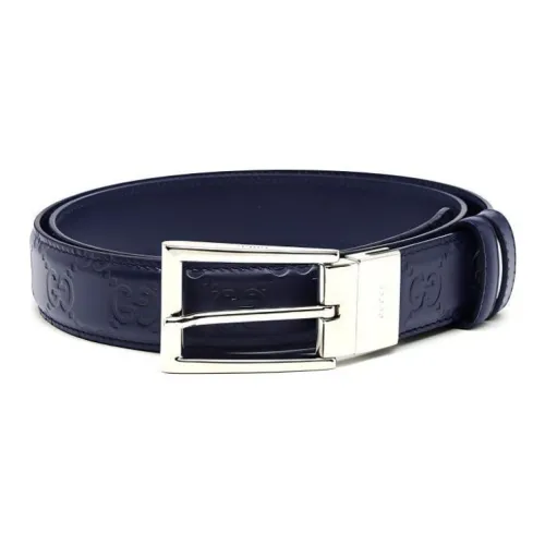 GUCCI Подпись Кожаные ремни Темно-синий Мужской