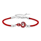 Змея Удача Браслет-шнурок-Женский-Красный