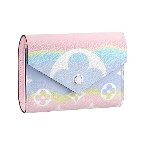LOUIS VUITTON Холст Кошелек Женский Tie Dye Цвет Розовый