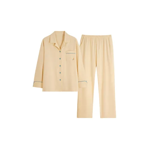 LEZIYUN Пижамный комплект женский желтый