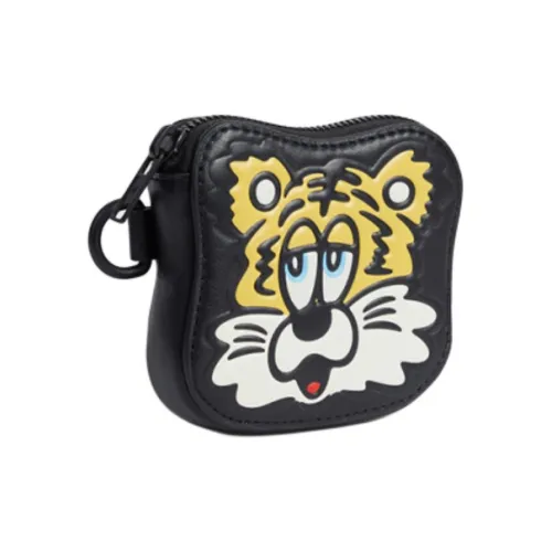 KENZO Кошелек из коровьей кожи унисекс черный