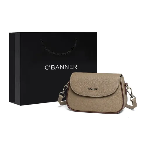 C°BANNER Коровья кожа с синтетической кожей сумка через плечо женская слоновая серый