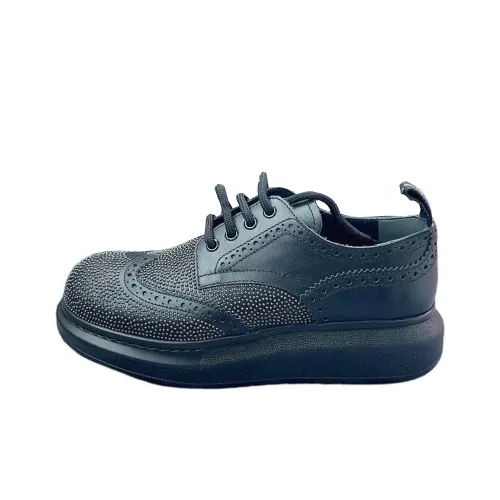 Alexander McQueen Низкие кроссовки для скейтбординга Мужские Черные