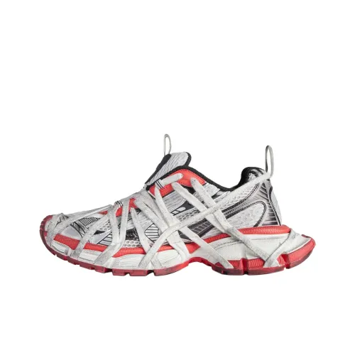 Balenciaga 3XL Extreme Кружево Низкий Топ Повседневная Обувь Мужская Красная