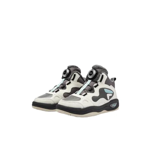 FILA KIDS Термические детские повседневные кроссовки Дымчатый серый Лилия белый для детей