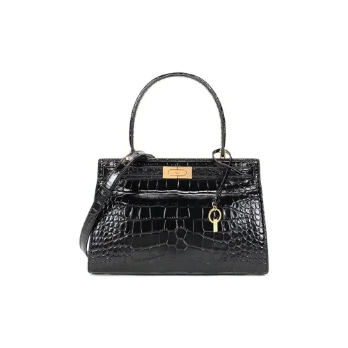 TORY BURCH Сумка через плечо из коровьей кожи сумка среднего размера женская черная