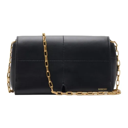 Burberry Snip Гладкая Телячья Кожа Сумка через плечо Сумка на плечо Мини Женская Черная