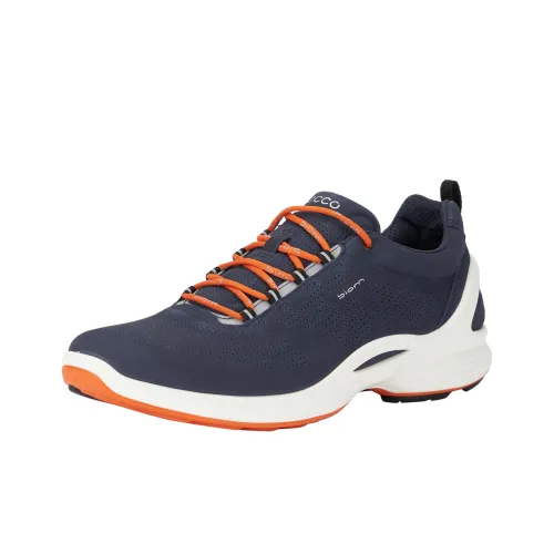 Ecco Biom Fjuel Устойчивый к истиранию Низкий Топ Повседневная обувь Мужская Синяя