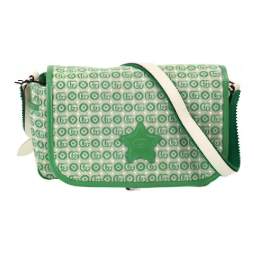 GUCCI Хлопок Жаккард Курьерская сумка Сумка через плечо Детская Зеленая
